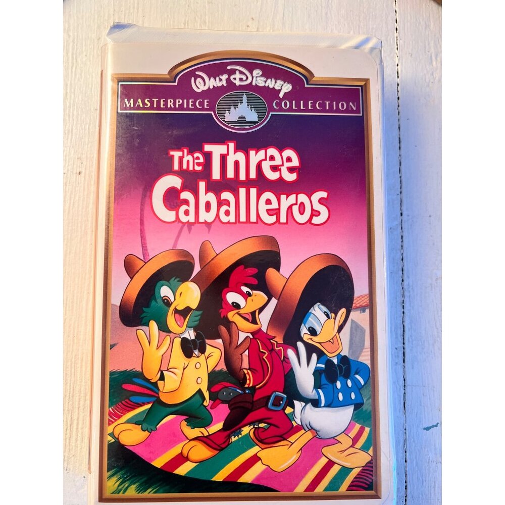 Walt Disney Masterpiece VHS The Three Caballeros Classic Vintage Animated Movie